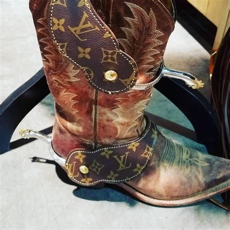 louis vuitton recycled|repurposed louis vuitton cowboy boots.